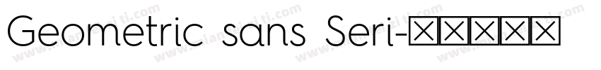 Geometric sans Seri字体转换